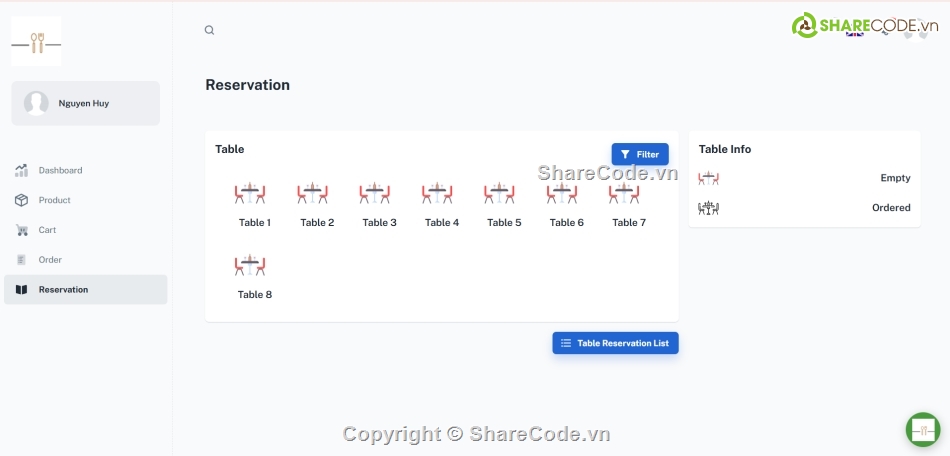 Code đồ án,code quản lý nhà hàng,nodejs,reactjs,mongodb,manager restauran
